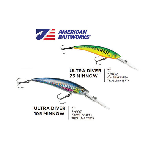 ULTRA DIVER MINNOW • AMERICAN BAITWORKS