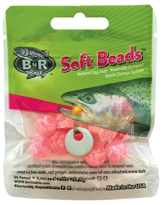 MOTTLED PINK (soft bead) BnR Tackle – Salmon Trout Steelheader
