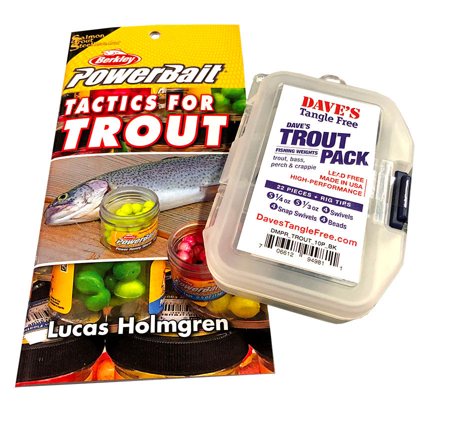 Trout Pack Dave's Tangle Free Weight & Swivel Pack + BONUS PowerBait –  Salmon Trout Steelheader